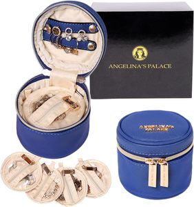 2024 nóng bán New xu hướng da đồ trang sức du lịch hộp lưu trữ Mini tổ chức Hộp Tùy chỉnh đồ trang sức bao bì hộp - Product Image 2