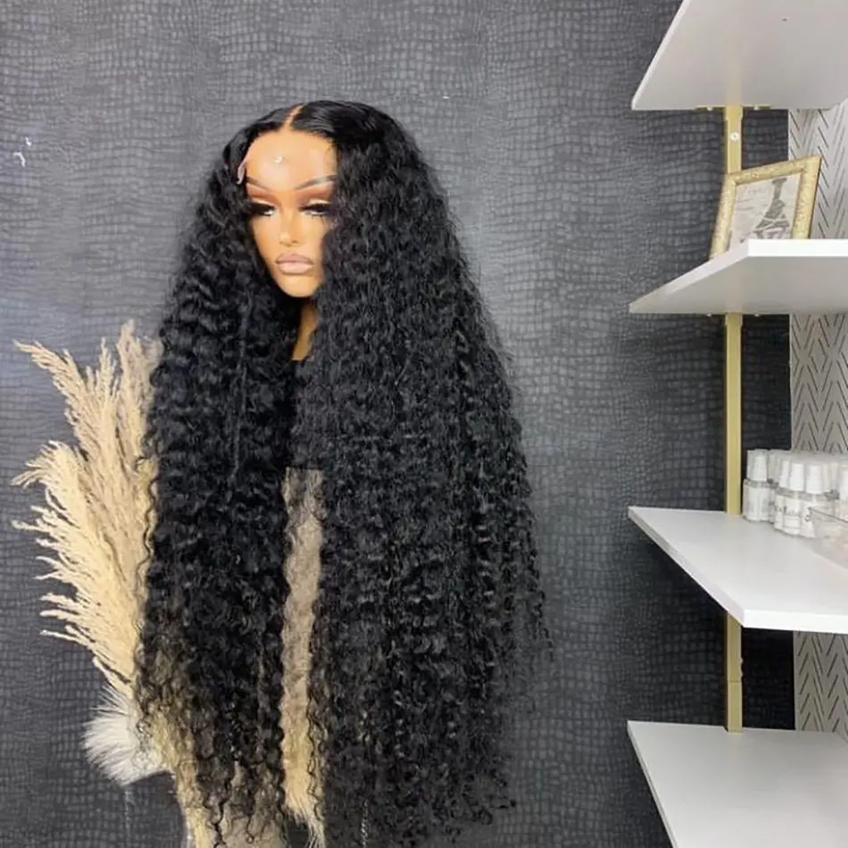 13x4 Pre Plucked Kinky Curly Lace Wigs Human Hair, 150% 180% 210% Density Wigs Human Hair Lace Front, Lace Frontal Wig Vendor