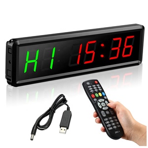 Mini Timer da palestra LED orologio da allenamento conto alla rovescia/su orologio Power Bank con Display digitale Ultra chiaro con cronometro in metallo per allenamento