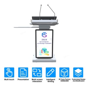 360SPB SP24A Podio digital con pantalla de visualización Mesa interactiva Terminal Información Smart Media Kiosk - Product Image 6