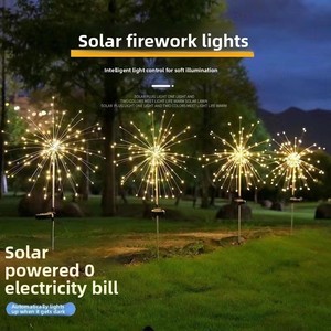 Xuyên biên giới ngoài trời năng lượng mặt trời Chuỗi đèn LED pháo hoa bầu không khí đèn cho vườn mặt đất cắm bầu trời đầy sao sân cảnh quan - Product Image 2