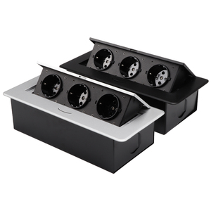 Caja de alimentación emergente de la UE, enchufe emergente de escritorio amortiguado con conexión de salida de conferencia USB, corriente nominal de 16A/10A, enchufe estándar de Reino Unido/EE. UU. - Product Image 6