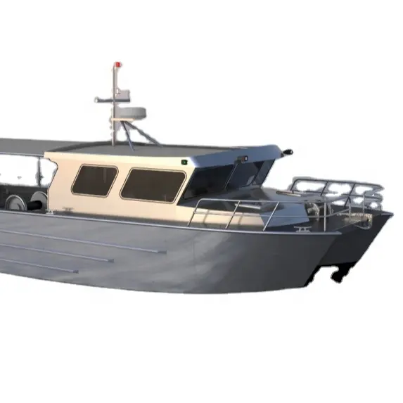 Fujin catamaran de alumínio para pesca, catamaran de luxo esportivo 8.5m com motor