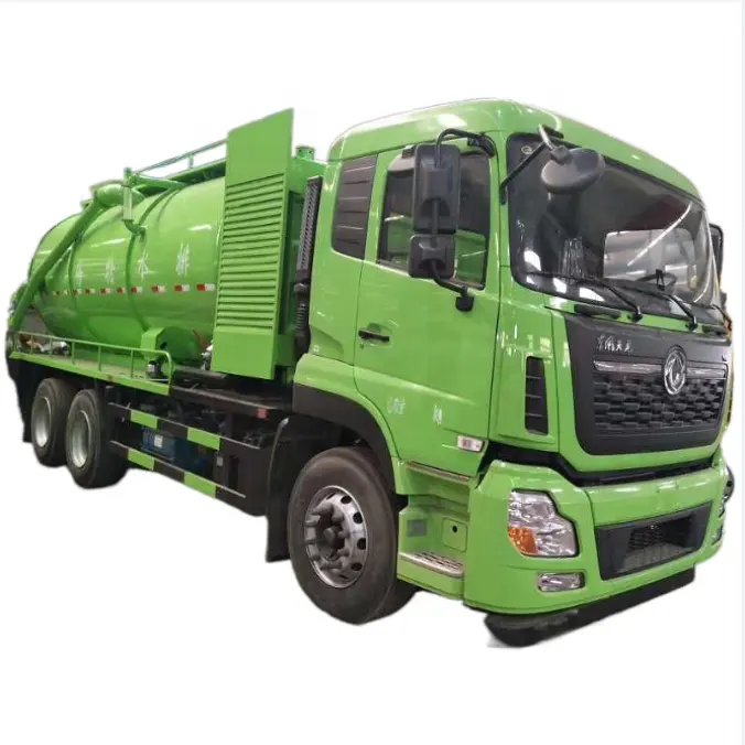 Mão direita bomba de vácuo esgoto sucção lodo tanque de resíduos eliminação de resíduos líquidos caminhão 10 rodas