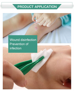 แผ่นเตรียมไอโซโพรพิลแอลกอฮอล์แบบใช้แล้วทิ้งสำหรับ70% ทำความสะอาดผิว100ชิ้นต่อกล่องโลโก้ออกแบบได้เอง - Product Image 5