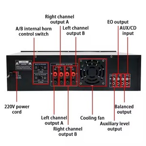 Nuevo A8 300W 240V Bluetooth 5,0 HIFI Swiftlet Nest Amplificador de potencia Entrada Salida Bird Amplificadores para Swiftlet - Product Image 6