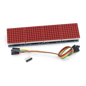 MAX7219 Punktmatrix-Modul LED-Anzeige steuerung 4-in-1-Digital-Mikrocontroller-Modul mit 5P-Leitung