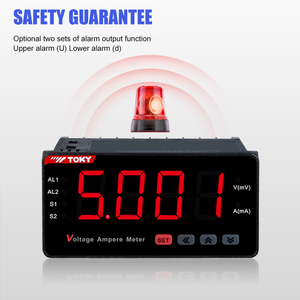 TOKY 2 Loop Panel Meter mit Alarm ausgang 4-20mA Analog-und DI-Eingang Digital anzeige Ampere & Spannungs messer