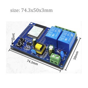 AC90-250V ESP32 modulo di controllo relè a 2 canali IOT ESP32-WROOM-32E WiFi modulo BLE 4M Flash per Arduino Smart Home - Product Image 3