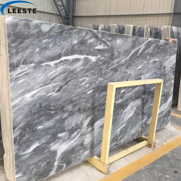 Popular grey marble slab Italian bardiglio nuvolato marble slab