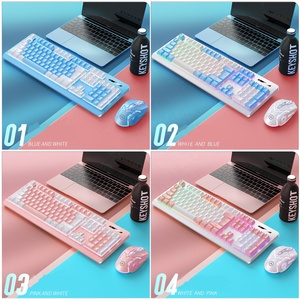 2025 KM01 inalámbrico iluminado recargable Gaming Keyboard Mouse Set Venta directa de fábrica USB conectado para uso de oficina y tabletas - Product Image 6