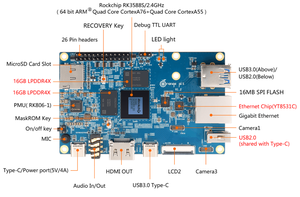 Merrillchip Stock Original 4GB 8GB 16GB 32GB DDR4 Quad-Core Placa DE DESARROLLO Reemplazo Raspberry Pi Android Mini PC Orange Pi 5 - Product Image 4