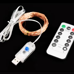 5M 10M Waterproof Battery Operated Fairy <strong>Lights</strong> With <strong>Remote</strong> 8 Mode <strong>Timer</strong> <strong>String</strong> Copper Wire LED <strong>String</strong> of <strong>Lights</strong> - Product Image 1