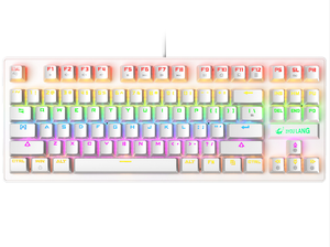 Free Wolf K2 Punk Mechanical <strong>Keyboard</strong> 87-key Gaming Sports Office <strong>Notebook</strong> <strong>Keyboard</strong> Full-key Conflict-free RGB <strong>Backlight</strong> 11 Kind - Product Image 6