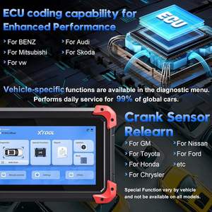 D7 XTOOL OBD2スキャナー診断ツール自動全システムコードリーダーキープログラマーV2.0