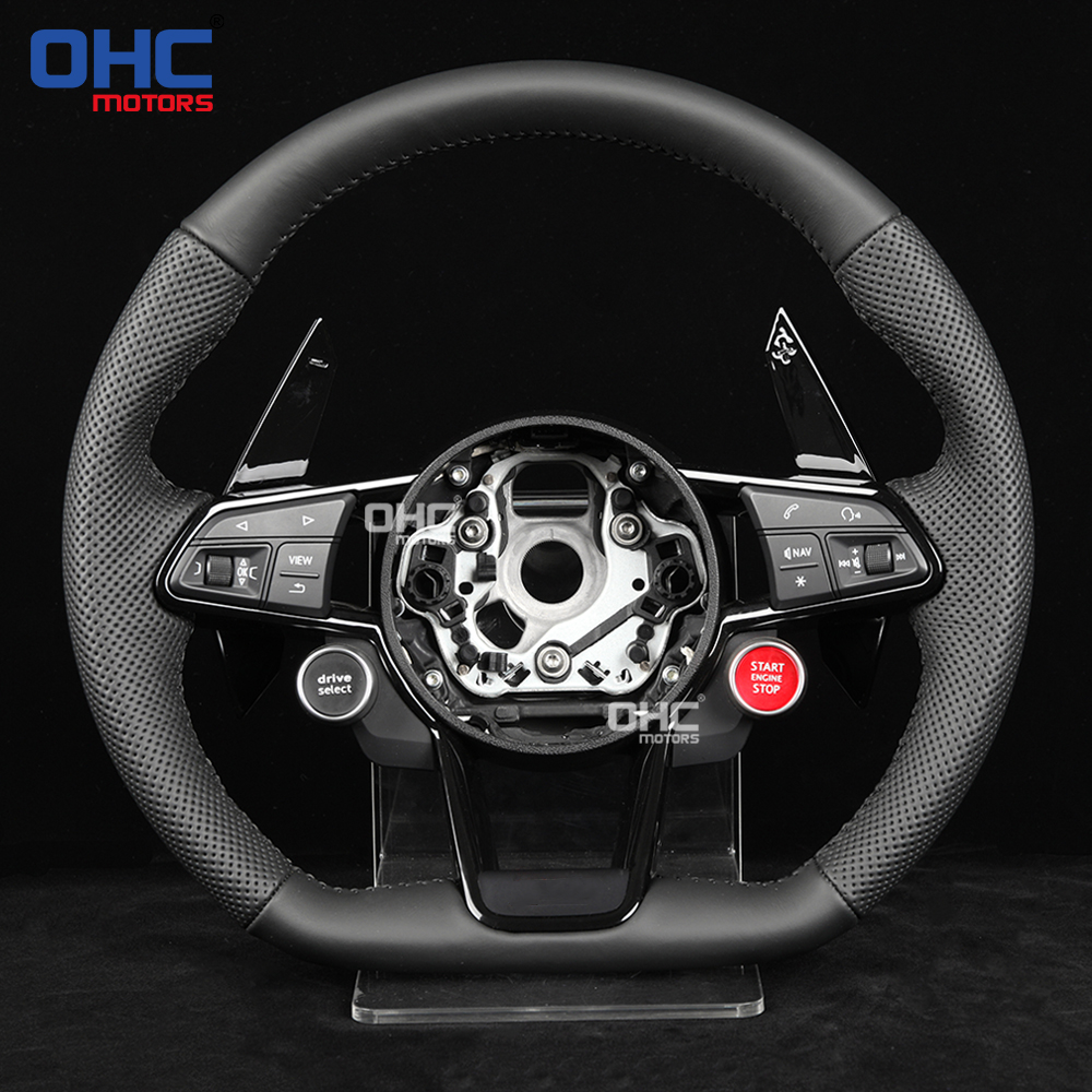 Volante de cuero completo Assi W/ Black Frame