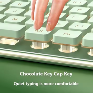 Langtu L1 Wired Keyboard mit mechanischem Gefühl Silent Design Hintergrund beleuchtete kabel gebundene Option für Desktop-Notebooks für Gaming Office-Zwecke - Product Image 4