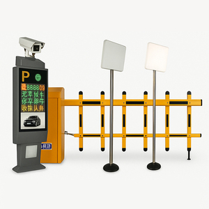 UHF ANPR система парковочных ворот с распознаванием номерного знака светодиодный дисплей умный контроль доступа с напольной лампой - Product Image 3
