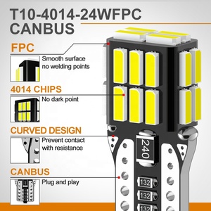 JIACHI Factory Error Free W5W Canbus <strong>Led</strong> <strong>T10</strong> <strong>Led</strong> Car Bulb 4014 Chip 24SMD 194 <strong>168</strong> 12V 6000K Interior Dome Map Reading Auto Light - Product Image 5