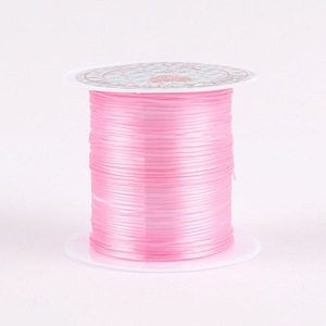Cuerda de cristal de poliéster elástico, color blanco claro, 50m por rollo, listo para enviar - Product Image 3