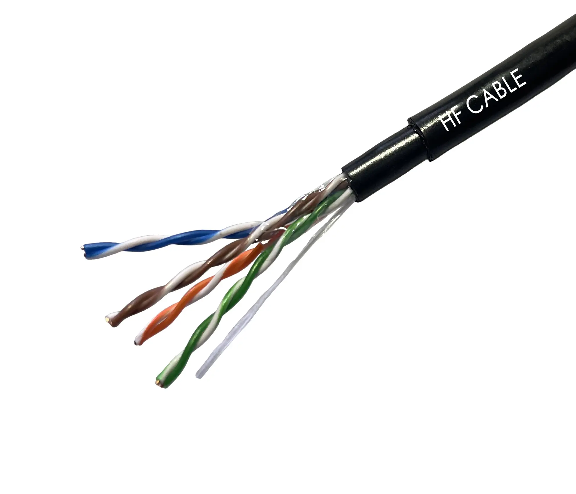 Fabriek Ethernet Kabel Utp Cat5e Outdoor Lan Kabel 305M Houten Spoel Pvc + Pe Waterdicht Ofc/Cca Kabel Aangepast