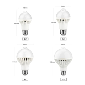 Светодиодная лампа с датчиком движения, 5 Вт, 7 Вт, 9 Вт, 12 Вт, E27, 85-265 В - Product Image 4