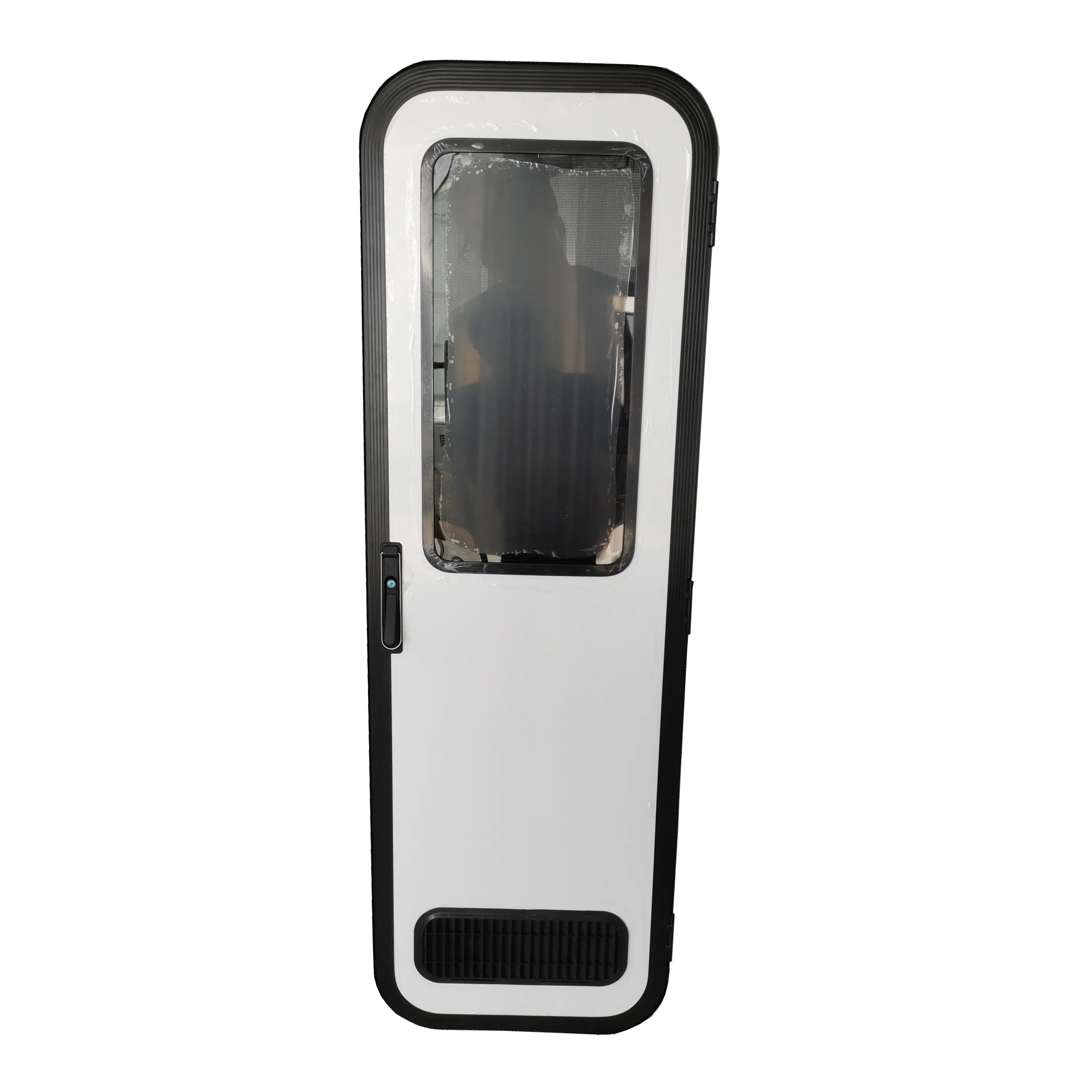 aluminum alloy profile three-point linkage lock RV Door with screen door for motorhome trailer caravan
