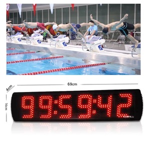 GX precisione cronometro 5 pollici 6 cifre orologio da parete a LED per sport Indoor Outdoor con Timer digitale conto alla rovescia - Product Image 6