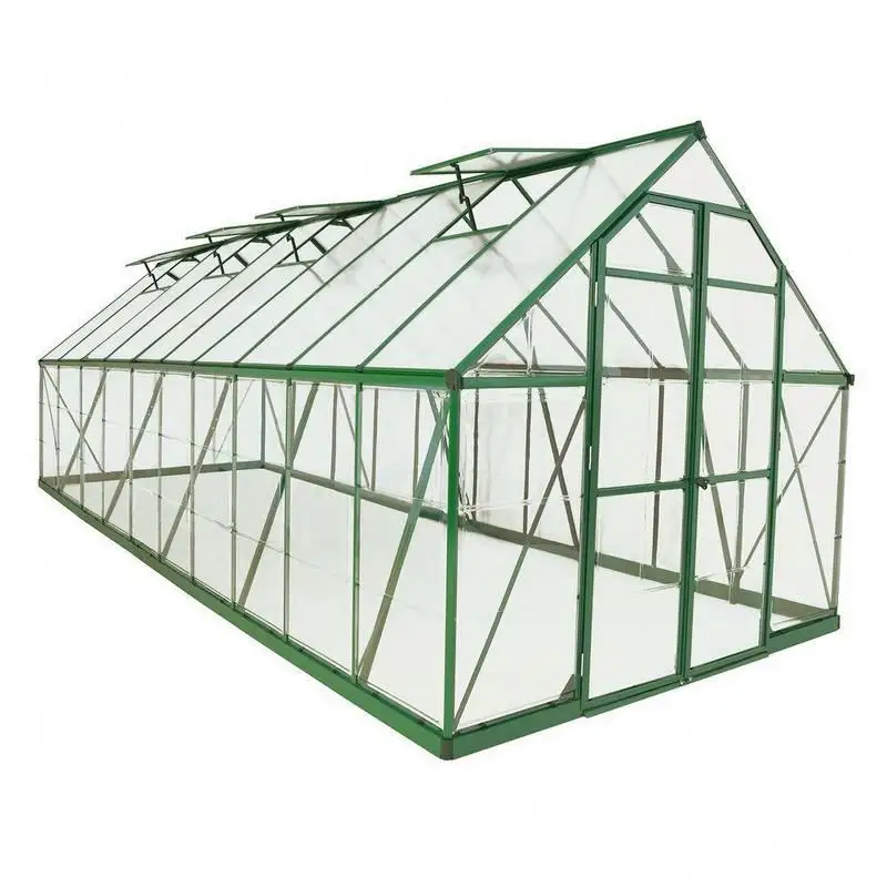4 stagioni 10 x10 10 x20, robusto telaio in alluminio con materiali plastici ecologici che coprono la serra del giardino di casa/