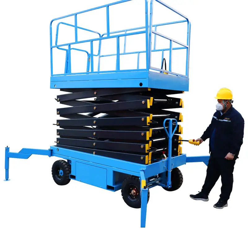 man elevator Table Scissor Lifter 300kg 500kg Mobile Hydraulic Material Lift Platform
