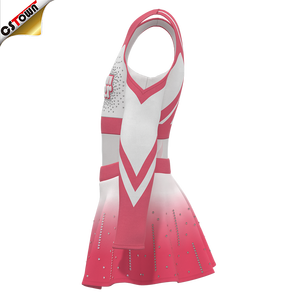 Wholesale Digital Printing <strong>Pink</strong> Cheerleading Uniforms <strong>Cheer</strong> Uniforms for Girls - Product Image 4