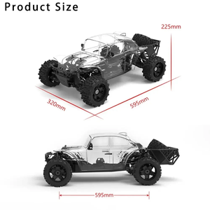 1/8 KKPIT K2-GoldenBeetle короткий курс 7075 шасси RC пульт дистанционного управления 4WD высокоскоростная цветная Модель кузова автомобиля - Product Image 4