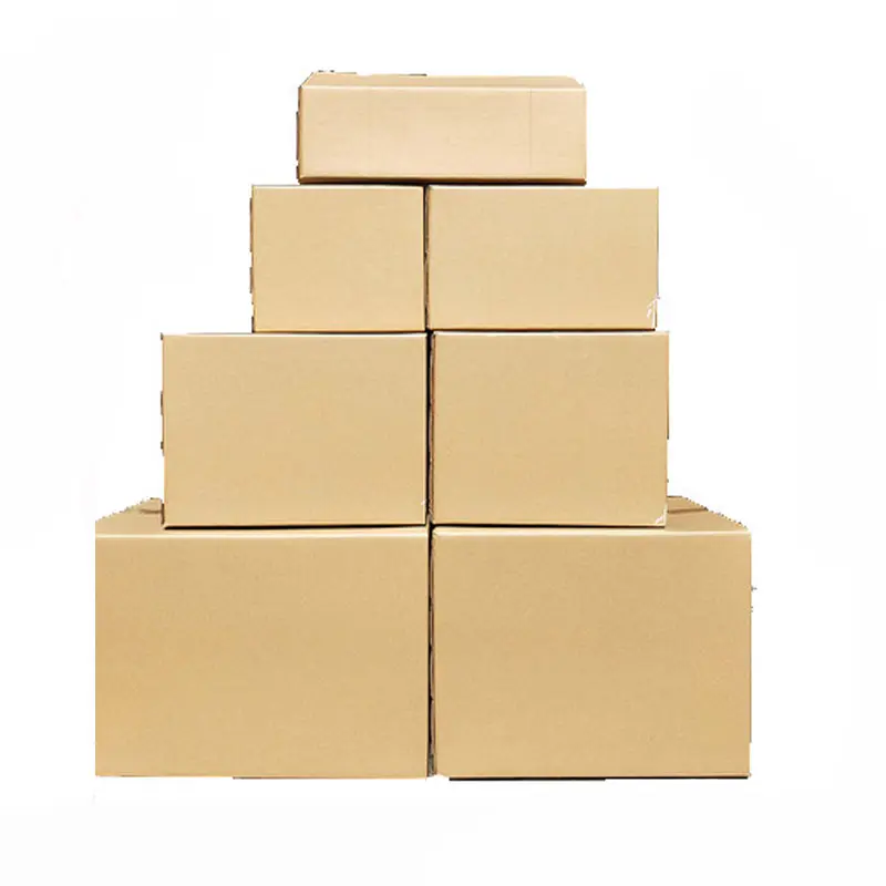 Cajas de cartón corrugado de pared simple y doble pared, caja de correo, caja móvil