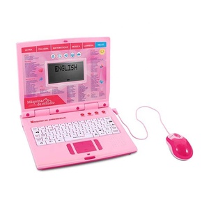 130 Funktionen Kinder Spanisch und Englisch Lernsprache Spielzeug Intelligente Kinder Laptop Lernmaschine mit Maus