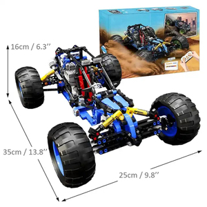 Сборка стволовых игрушка 466 шт. RC автомобиль внедорожник восхождение автомобиля App управление программируемый пульт дистанционного управления автомобилем строительные блоки комплект - Product Image 1