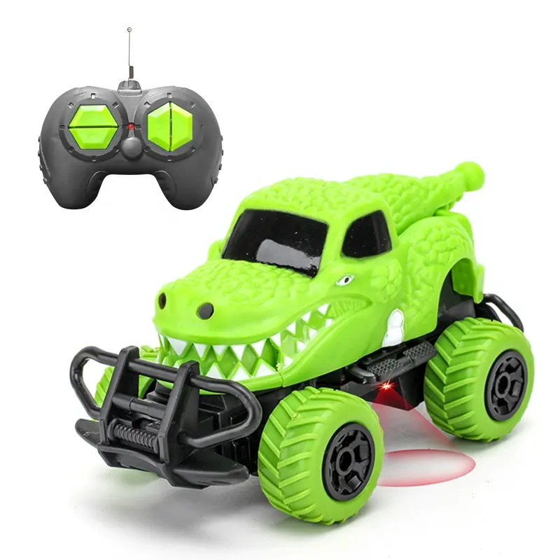 QS新製品子供漫画クロコダイル恐竜4チャンネル1:43ワイヤレス電気RCおもちゃ車両子供リモコン車
