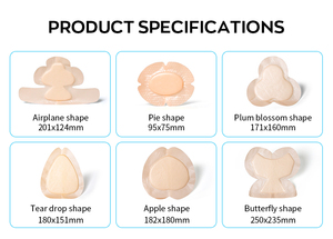 Bán buôn không thấm nước tự dính chất lượng cao hoa mận hình dạng Polyurethane Silicone bọt mặc quần áo với biên giới - Product Image 6