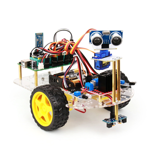 STM32 MCU Smart DIY Car Kit per bambini ultrasuoni Servo ostacolo evitare con per il controllo Bluetooth e Servo testa scuotimento - Product Image 1