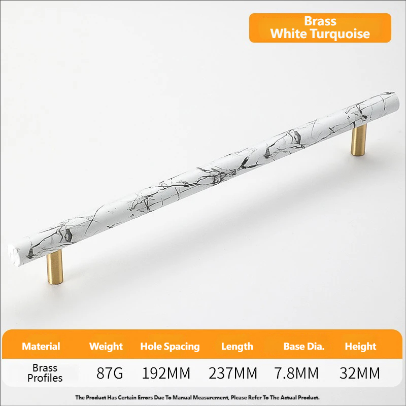8123-192mm Hole Spacing-White Turquoise