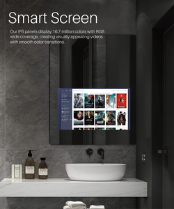 Modern <strong>Smart</strong> Touch Screen LED Bluetooth Speaker Anti-Fog Feature Factory Priced Circular Bathroom <strong>Mirror</strong> Trendy WIFI - Product Image 6