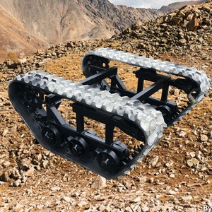 Khung Gầm Cao Su Thép Theo Dõi Khung Gầm Cho Hệ Thống Bánh Xích Mini Excavator Khoan Rig Crusher Crane Robot Phụ Tùng Máy Móc - Product Image 4
