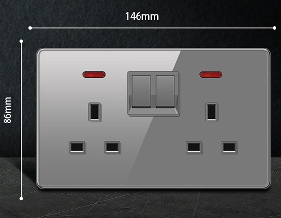 pin Universa socket 1Gang 1 Way