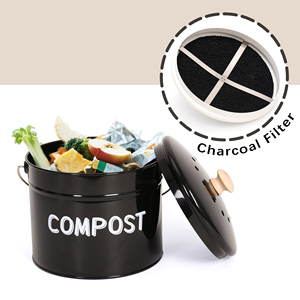 Factory <strong>Direct</strong> Custom Metal Countertop Compost <strong>Bin</strong> with Fresh Style Lid Kitchen Food Waste Storage <strong>Bin</strong> at Low Price - Product Image 2