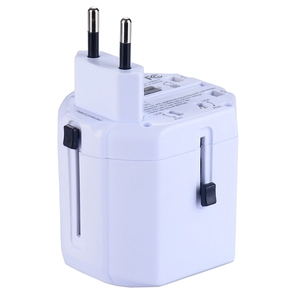 Adaptador de corriente multifunción para viaje, enchufe de conversión eléctrica Universal 5A con 2 enchufes USB - Product Image 4