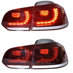 Volkswagen Golf 6 LED arka lambası Golf 6 Mk6 için dinamik sinyal kuyruk işık animasyon durdurmak sonra frenleme geri araba arka işık - Product Image 2