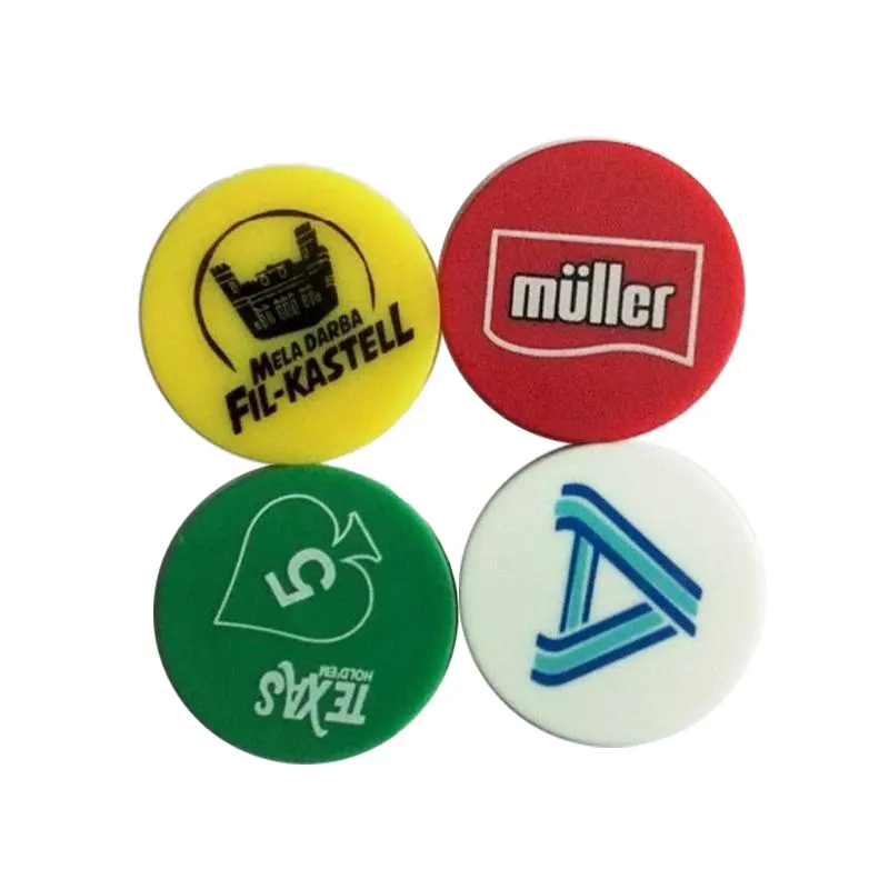 Aangepaste Logo Poker Chip Goedkope Plastic Token Munt