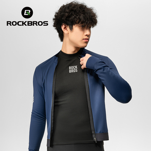 Áo giữ nhiệt ROCKBROS dành cho nam, mùa đông, chất liệu lông cừu, thể thao ngoài trời, tay dài, áo lót thể thao đạp xe, áo giữ nhiệt, áo đạp xe giữ ấm - Product Image 5