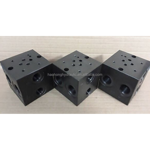 Cetop 3 NG6 Cast Iron Subplate Side <strong>Entry</strong> P T 1/2'' BSP to <strong>B</strong> 3/8'' BSP New Condition - Product Image 1