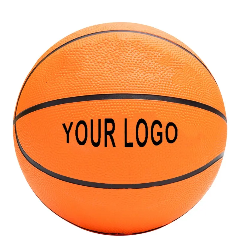 도매 사용자 정의 로고 고무 농구 프로 농구 크기 1.3.4.5 성인 어린이