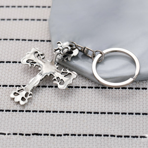 Cross <strong>Key</strong> Chain Punk Men's Keychain Alloy <strong>New</strong> Launch Jewelry - Product Image 5